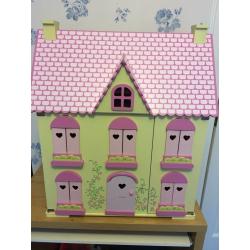 Children's wooden dolls house