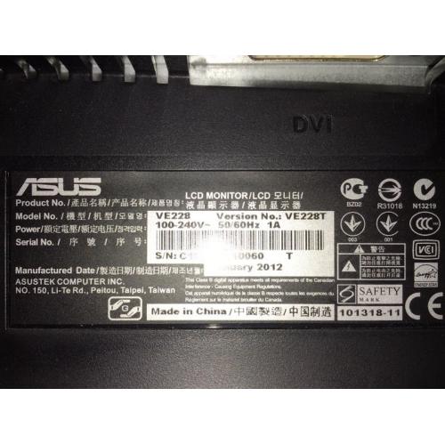 Asus 21.5 inch hd monitor with built in speakers