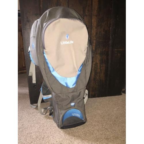 Littlelife baby carrier backpack blue grey