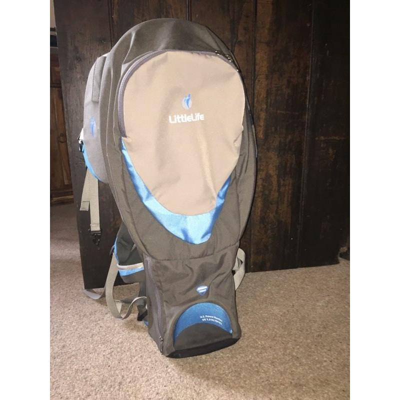 Littlelife baby carrier backpack blue grey