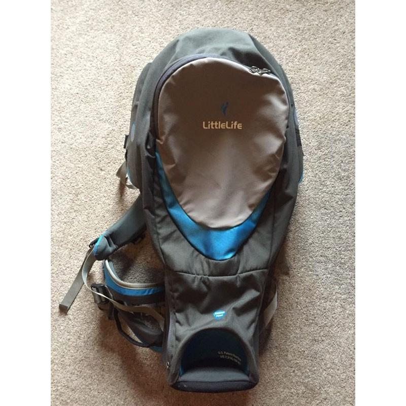 Littlelife baby carrier backpack blue grey