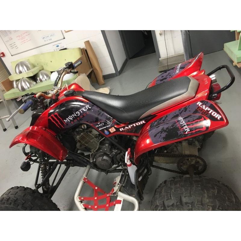 Raptor 660 road legal quad 2004