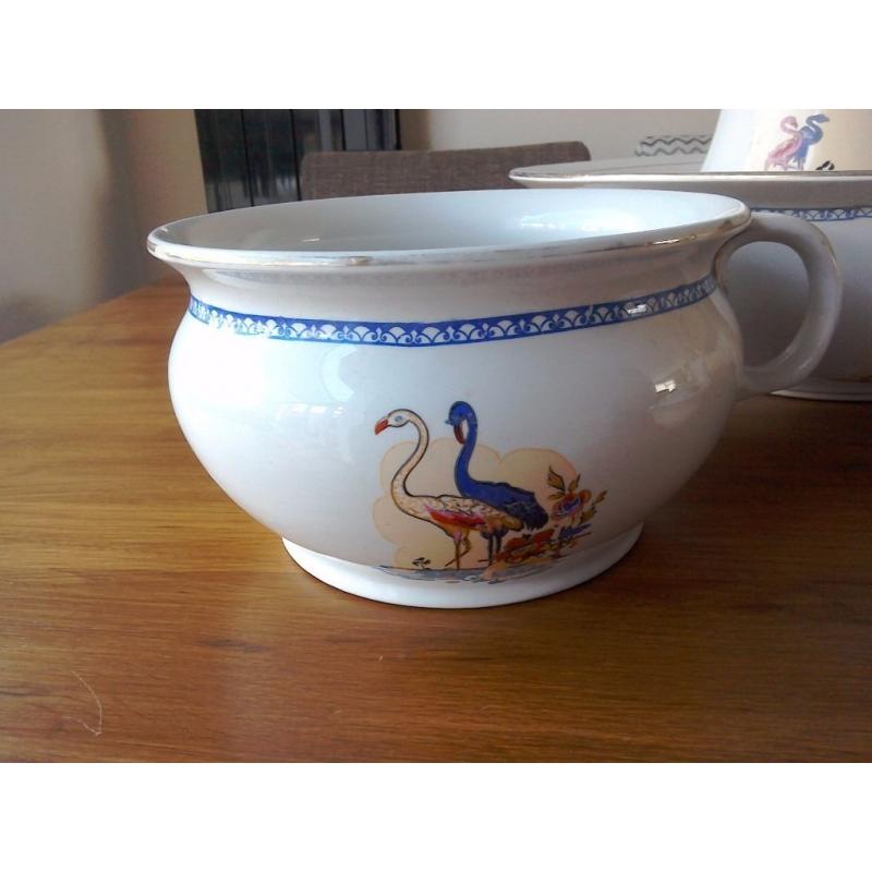 7piece set. Washing bowl and jug plus more