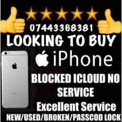 Wanted iPad iPhone 6 6 plus 6s samsung s7 edge s6 edge working or not faulty new used damaged