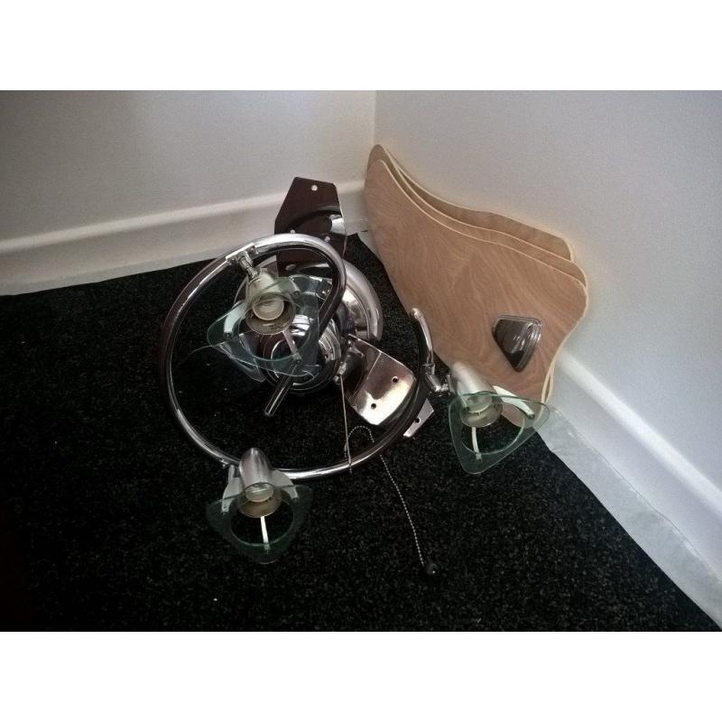ceiling fan with 3 lights