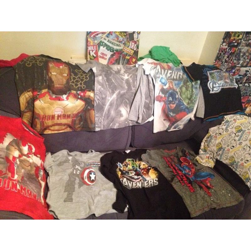 12 Marvel T-shirts age 11-12