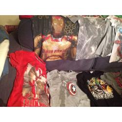 12 Marvel T-shirts age 11-12