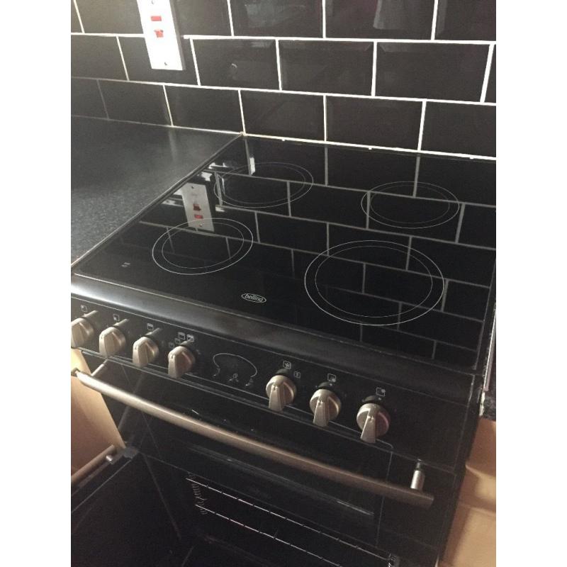 Belling 60cm double fan assisted oven and grill and ceramic hob