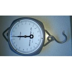 hanging scales, (griffin and george ltd) max wieght is 5 kg