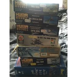 Various boxed ww2 model planes