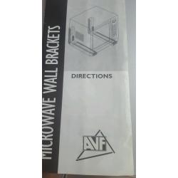 Microwave extending wall brackets