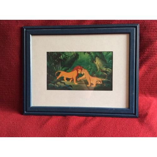 Lion King framed picture