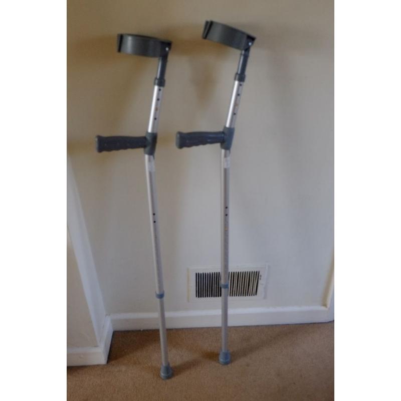 Tall pair of crutches