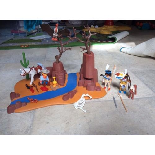 Playmobil cowboy and Indian set