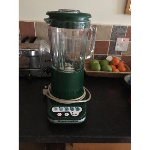 Kitchen Aid blender in green