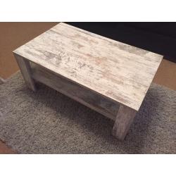 Grey wooden coffee table