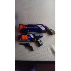 3 assorted toy guns