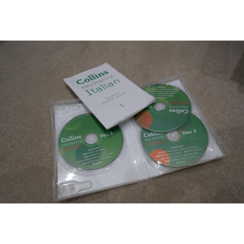 Beginners pack for learning Italian language Audio Books & Coursebook