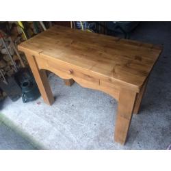Pine console table