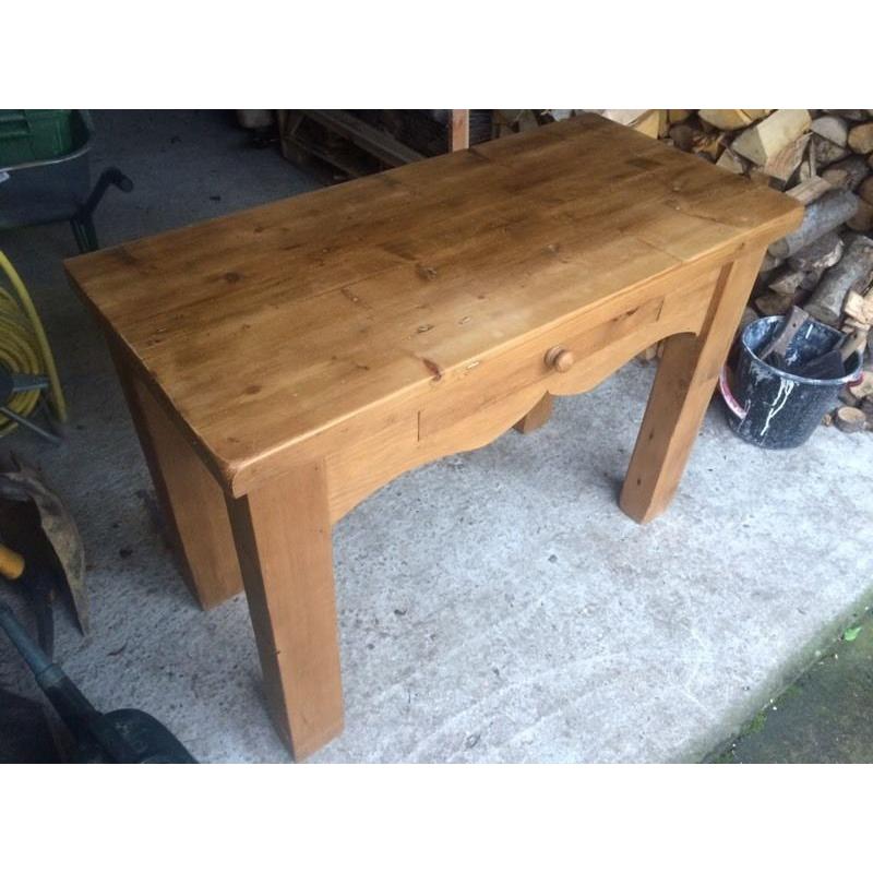Pine console table