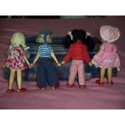 Vintage Wooden Dolls