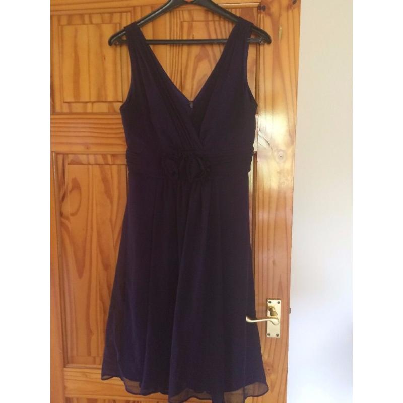 Dark Purple Bridesmaid Dress Size 10