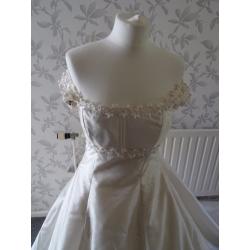 17= ivory silk wedding dress