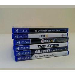 PS4 black with 6 games 2 controllers