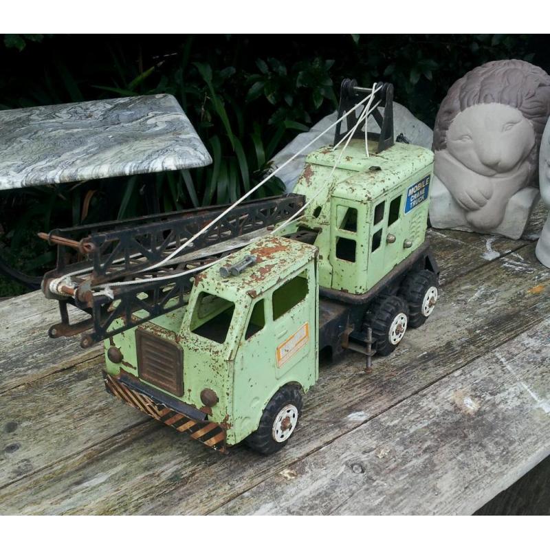 Louis Marx Tin Plate powerhouse mobile crane