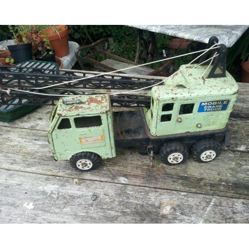 Louis Marx Tin Plate powerhouse mobile crane