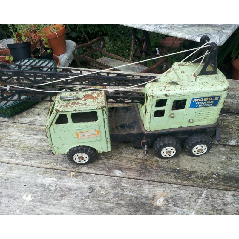 Louis Marx Tin Plate powerhouse mobile crane
