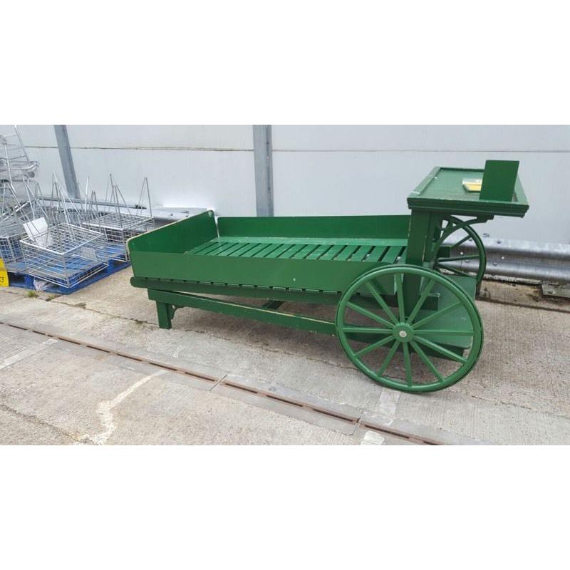 Vintage market display cart