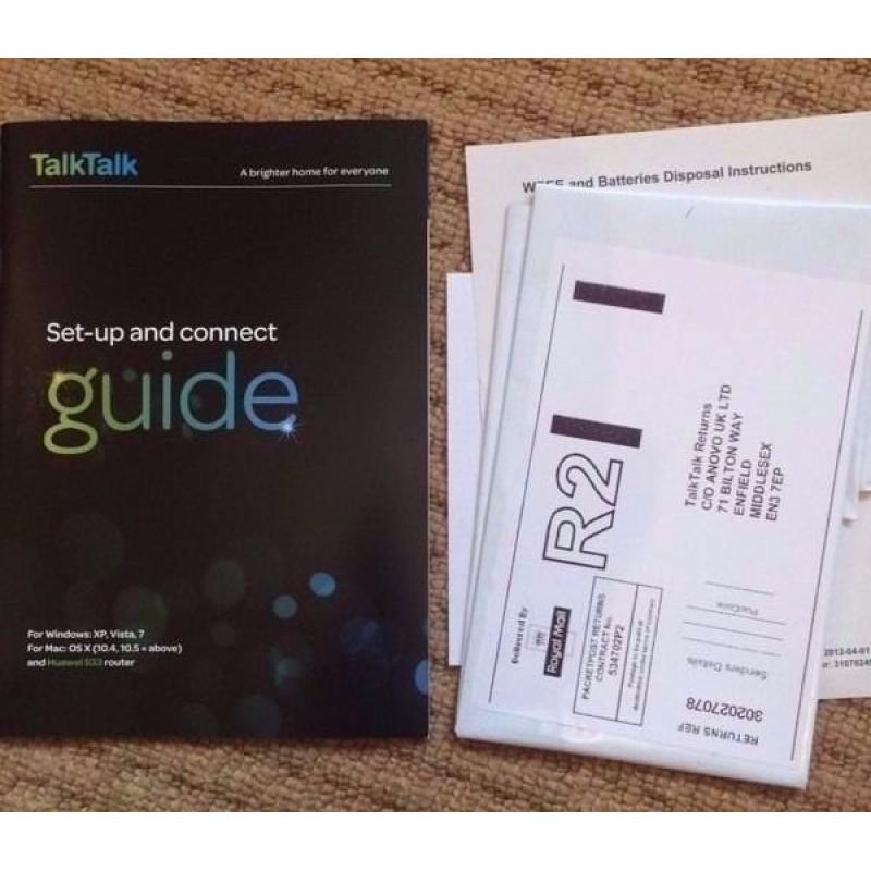 TalkTalk Wireless Router - Huawei HG533