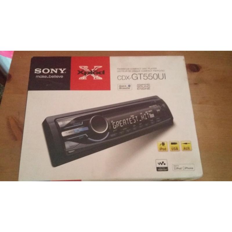 sony car cd/radio brand new from halfords