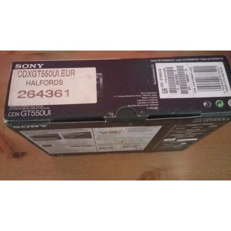 sony car cd/radio brand new from halfords