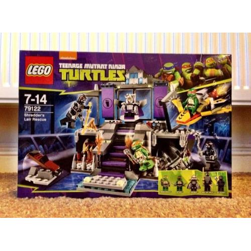 Lego Turtles Shredder Lair Rescue New