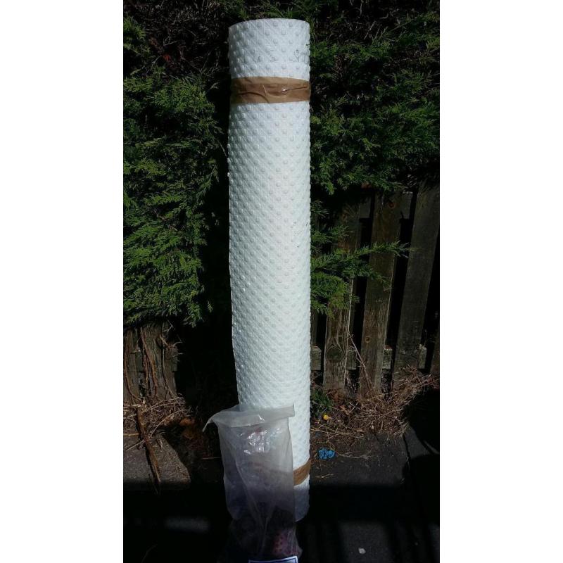 Damp roof tanking with plugs
