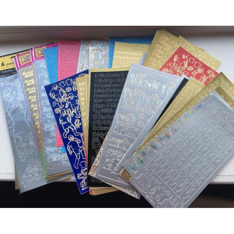 Bargain - Crafting peel off stickers - bundle 1