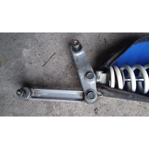 Yamaha raptor 660 quad rear shock with cover and linkage