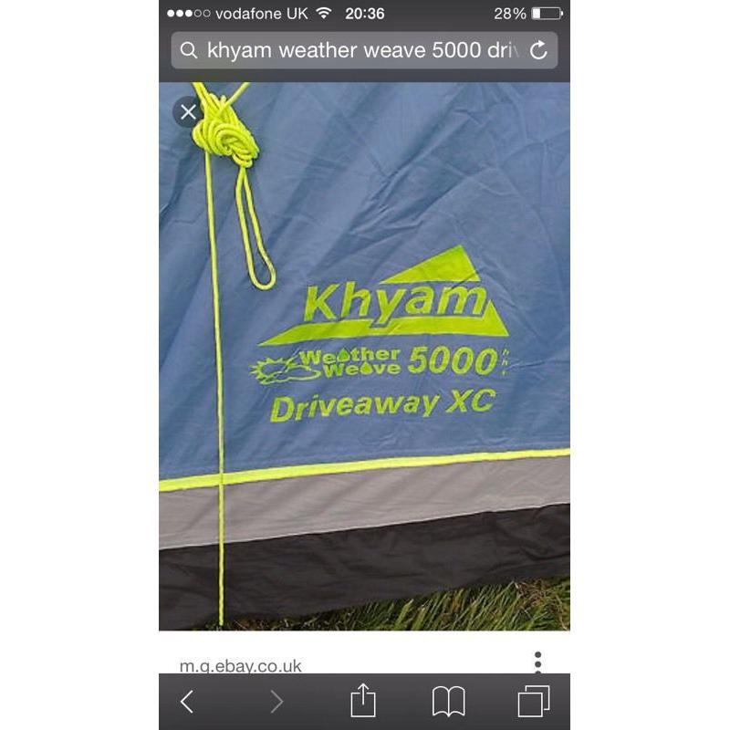 Driveaway awning
