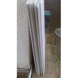 Exterior AQUAPANEL cement boards . 8 half sheets in total