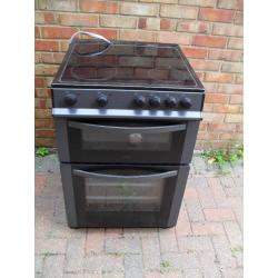 Logik - Free-standing twin cavity electric cooker 2 years old