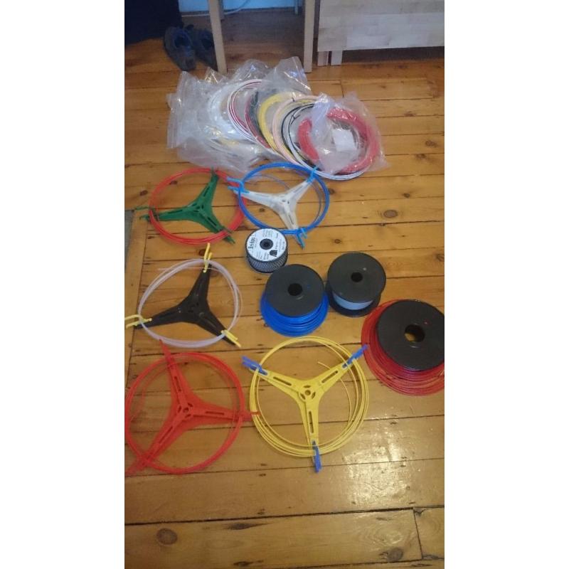 3d printing materials - 3mm PLA, 3mm ABS, 3mm Nylon. Bargain!