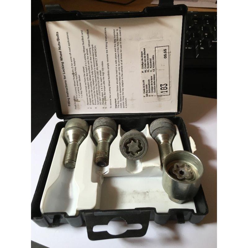 Suzuki Alto and others - Locking wheel nuts (used but good condition)
