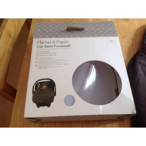 Mamas & papas car seat footmuff