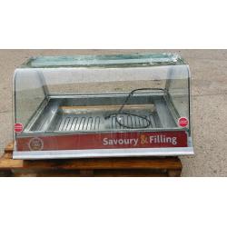 Electric Food Warmer / Large Commercial Hot Pasty Pie Table Showcase Cabinet