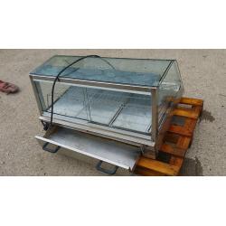 Electric Food Warmer / Large Commercial Hot Pasty Pie Table Showcase Cabinet