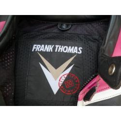 *Frank Thomas ~ Leather Motorcycle Jacket* Size Large