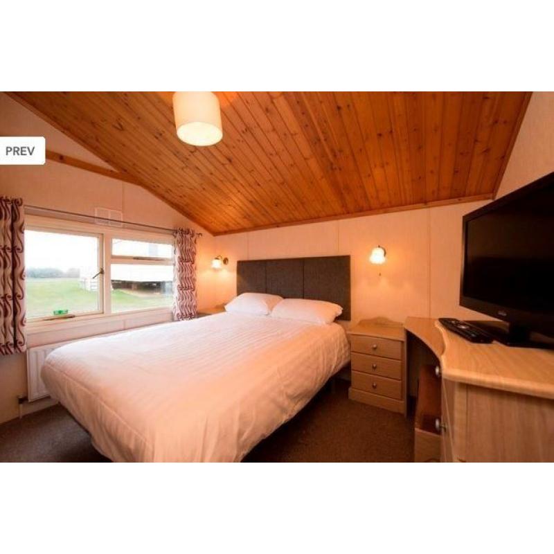 TIMBER CLAD LUXURY LODGE 35x20 WITH GLASS DECKING AT SOUTHERNESS HOLIDAY PARK, FINANCE OPTIONS!!