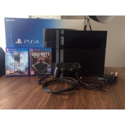 PS4 With 2 games- Star wars Battlefront & Call of Duty Black Ops 3